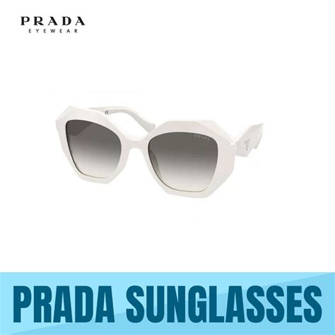 prada 0pr 16ws|Prada PR 16WS Women's Sunglasses Talc/Grey Gradient 53.